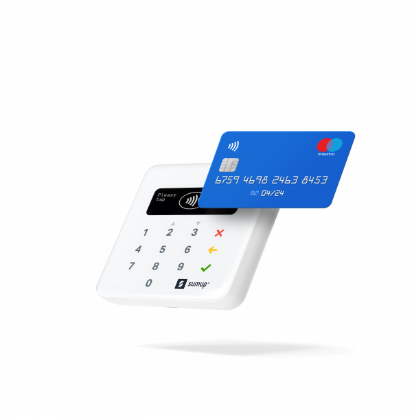 sumup air maestro contactless card reader