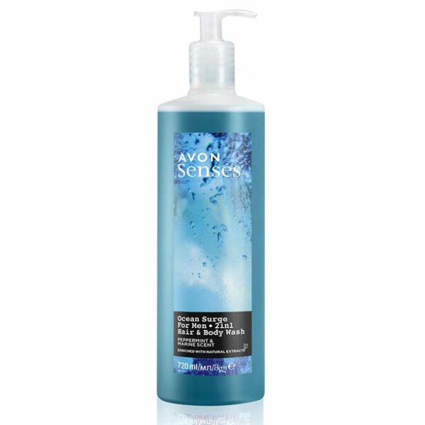 Avon Senses Ocean Surge Hair & Body Wash -720ml