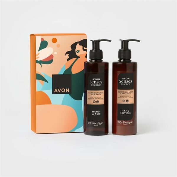 Avon Senses Essence Geranium Leaf & Orange Gift Set