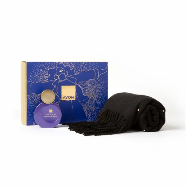 Avon Far Away Beyond The Moon Parfum 50ml and Pashmina Gift Set