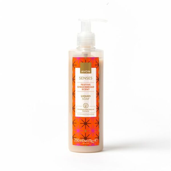 Avon Senses Festive Gingerbread Scent Liquid Soap - 250ml