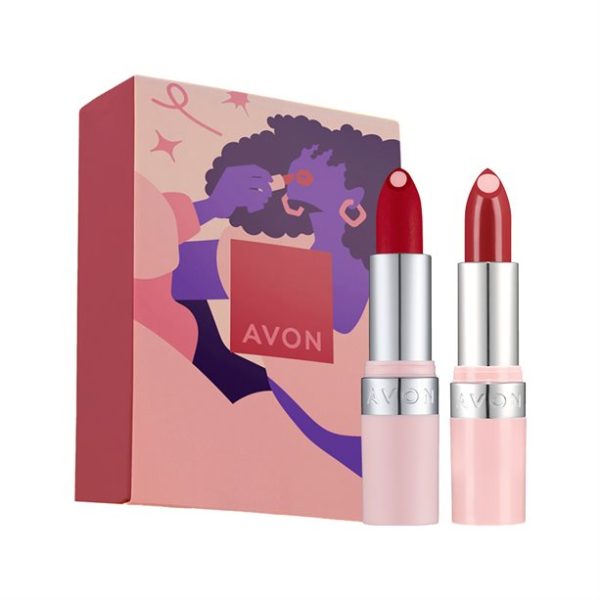 Avon Red Hydramatic Matte & Shine Set