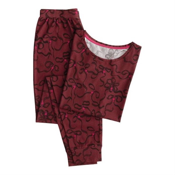 Avon Short Sleeve Jogger Bow Reds