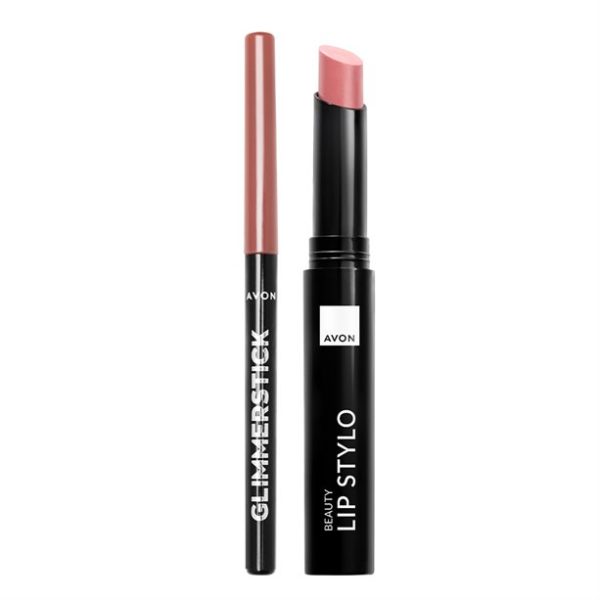 Avon Lip Stylo & Lip Liner Kit Lasting Pink