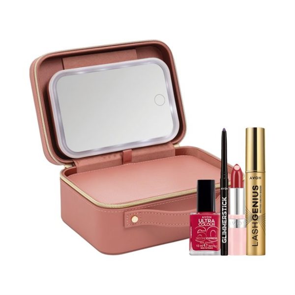 Avon Vanity Case & Make-Up Set