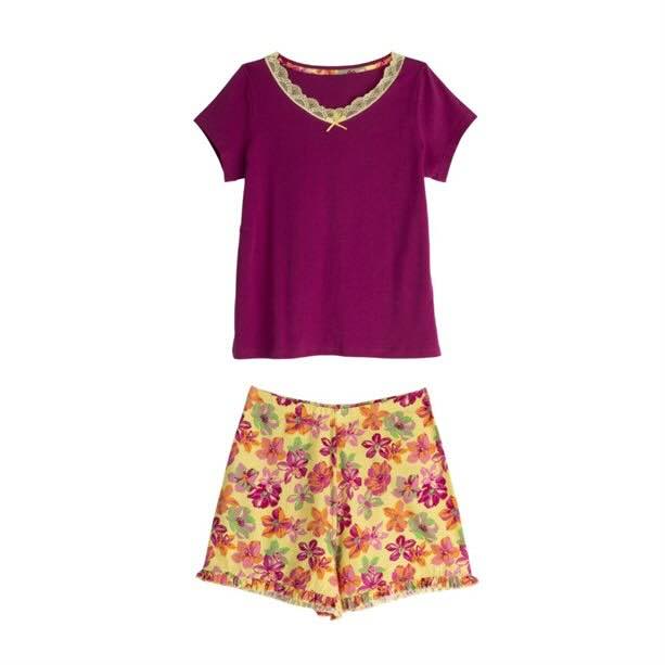 Avon Floral Shortie Set